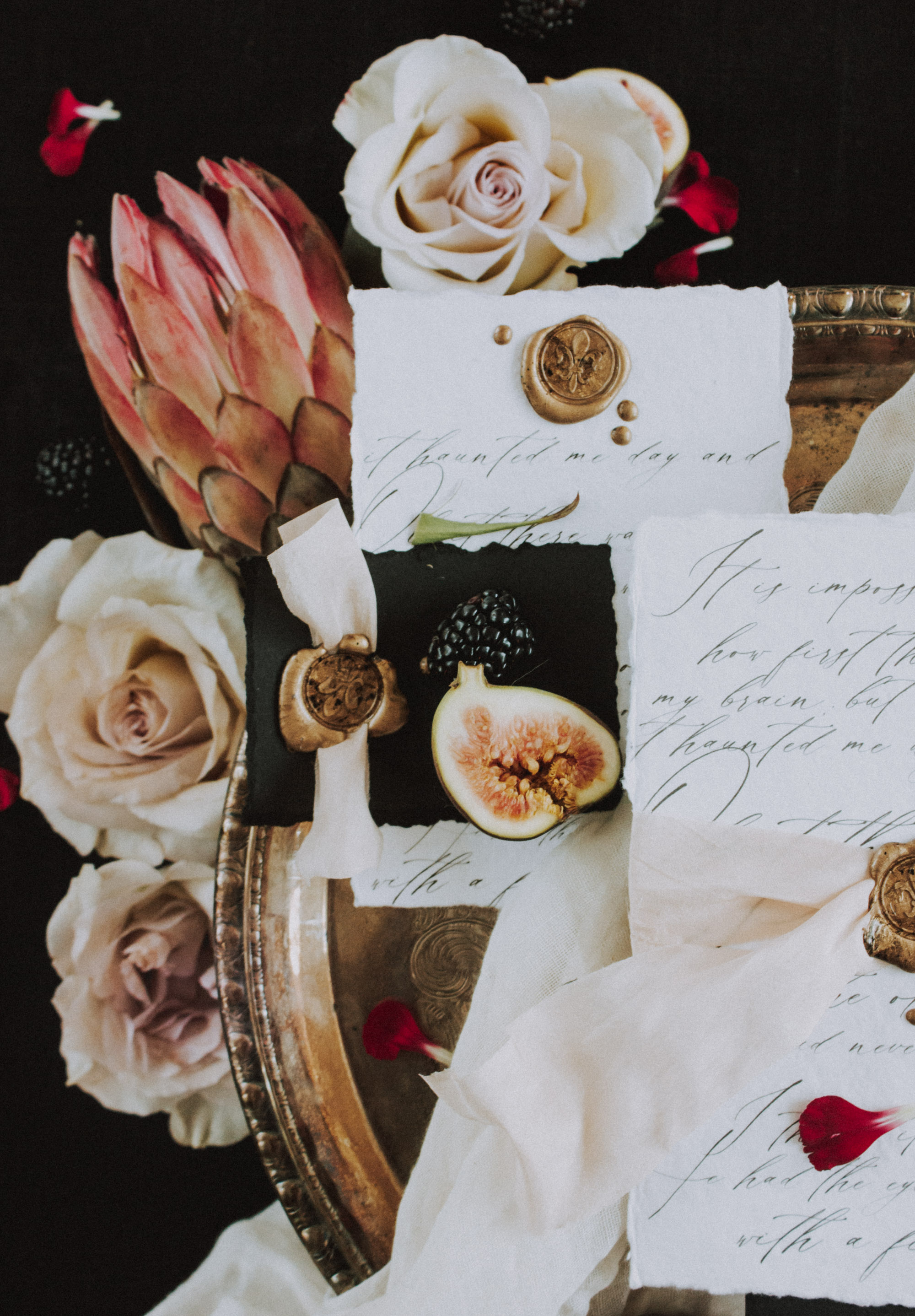 Moody Stationery Photography