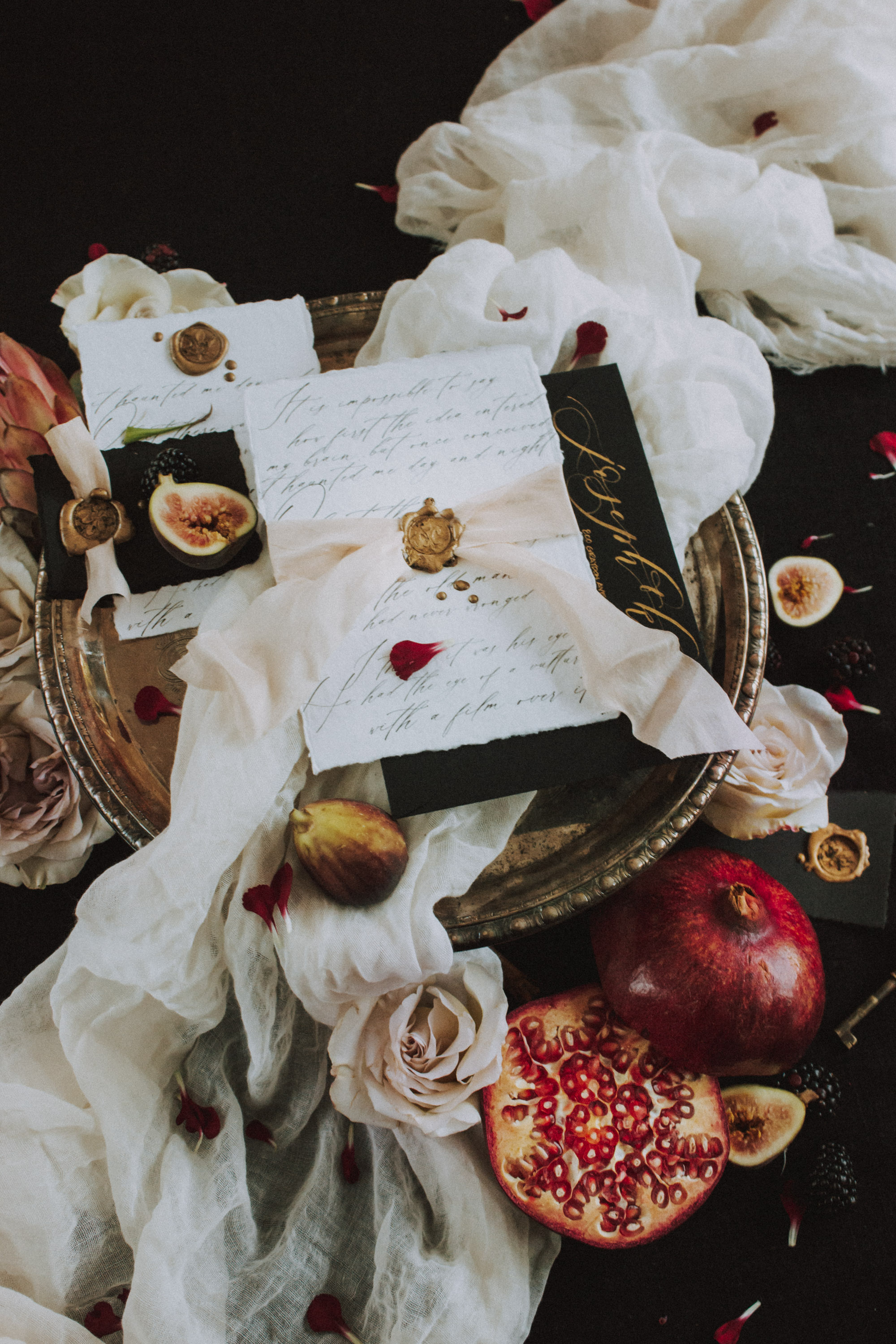 Dark and Moody Flat Lay