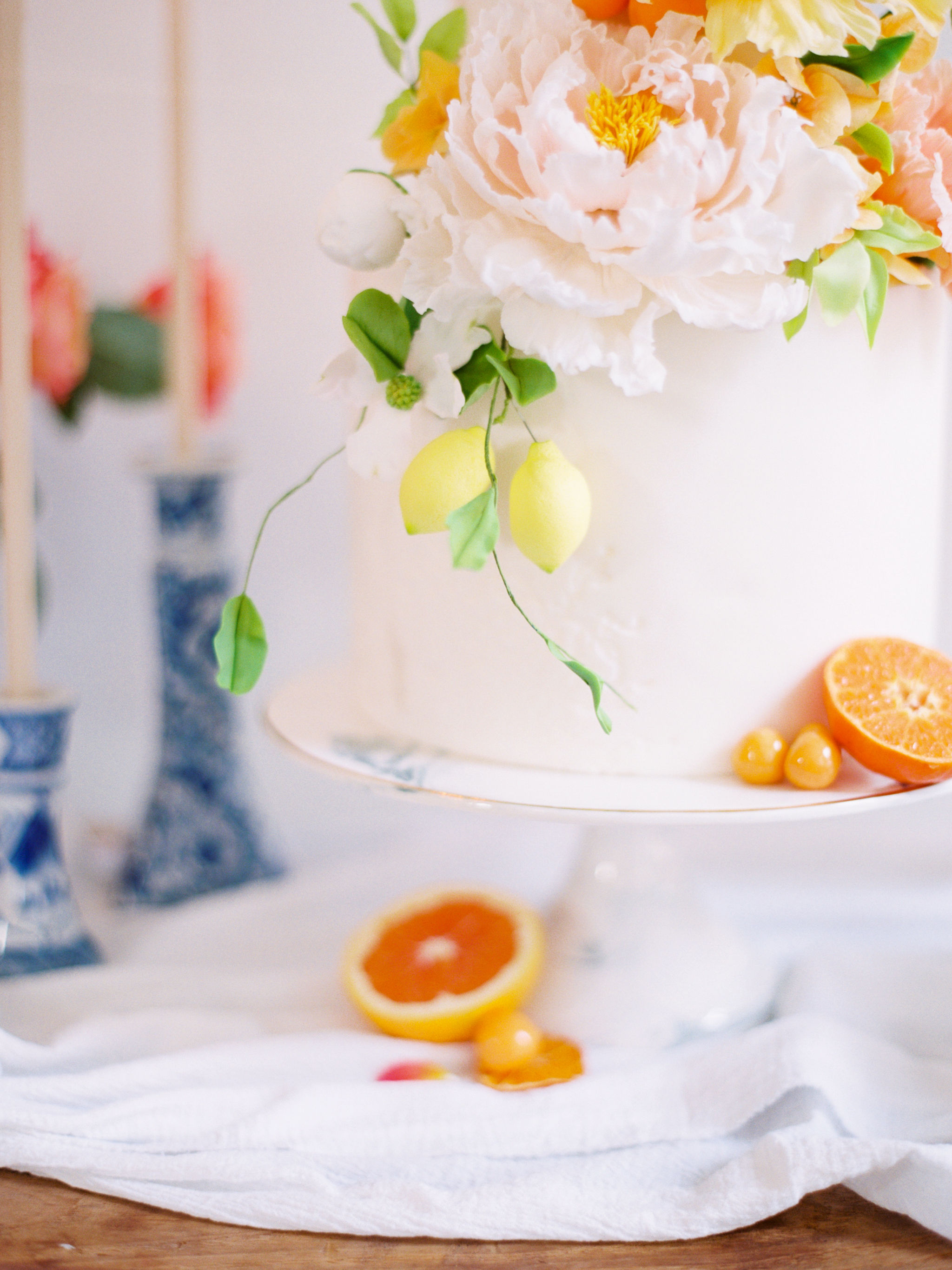 Lemon Citrus Wedding Cake