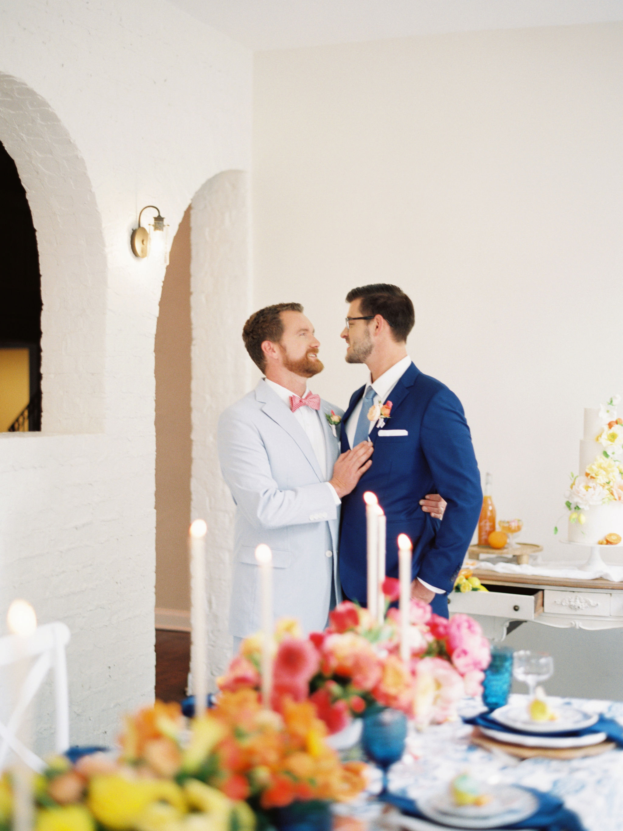 Same Sex Wedding With Citrus Decor