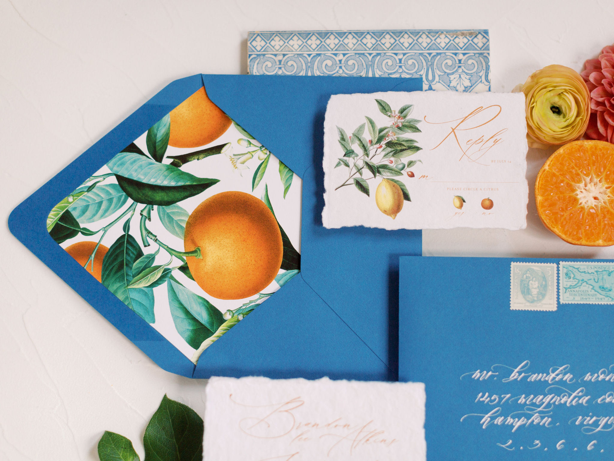 Citrus Envelope Liner