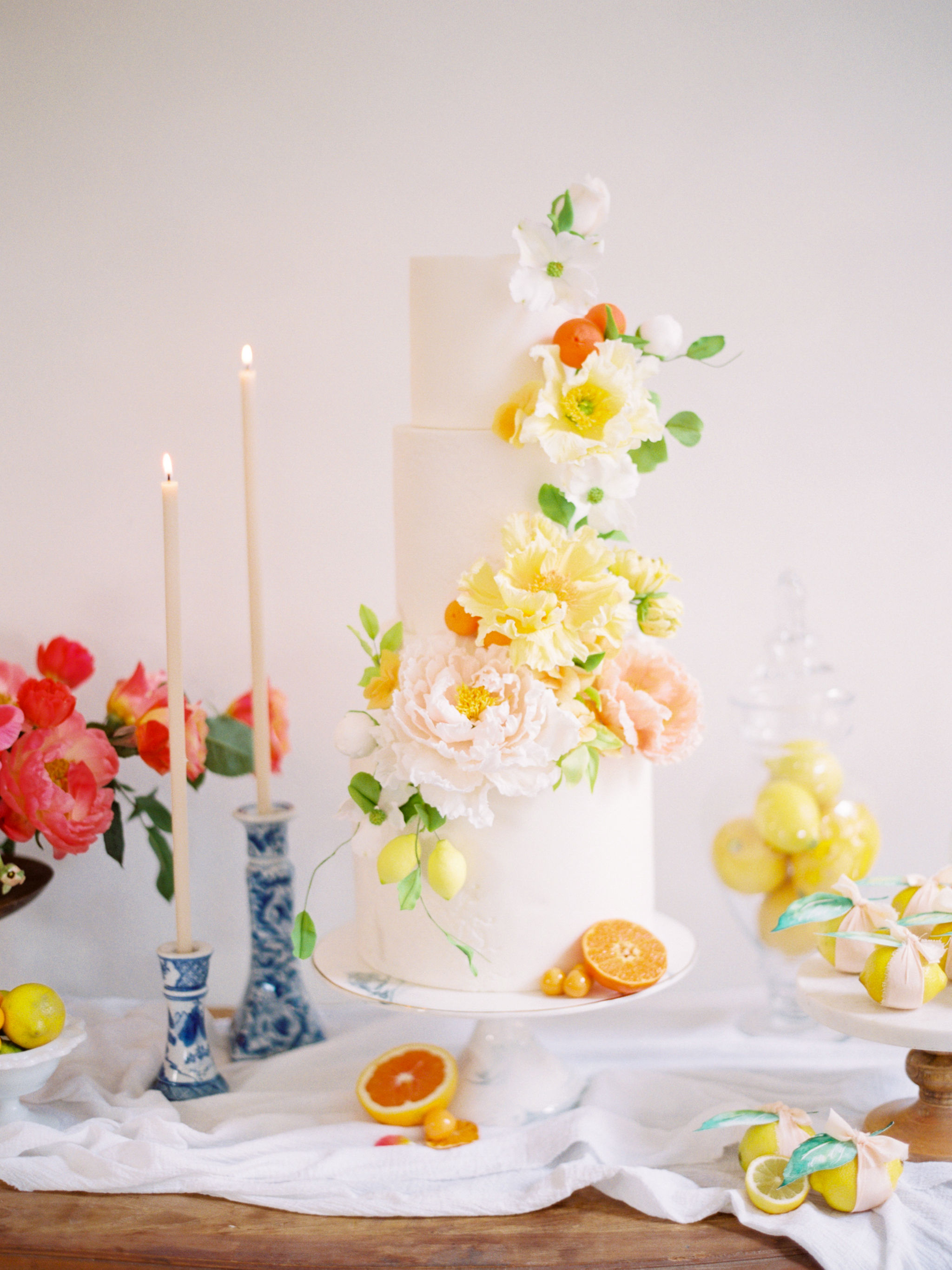 Sugar Floral Citrus Cake