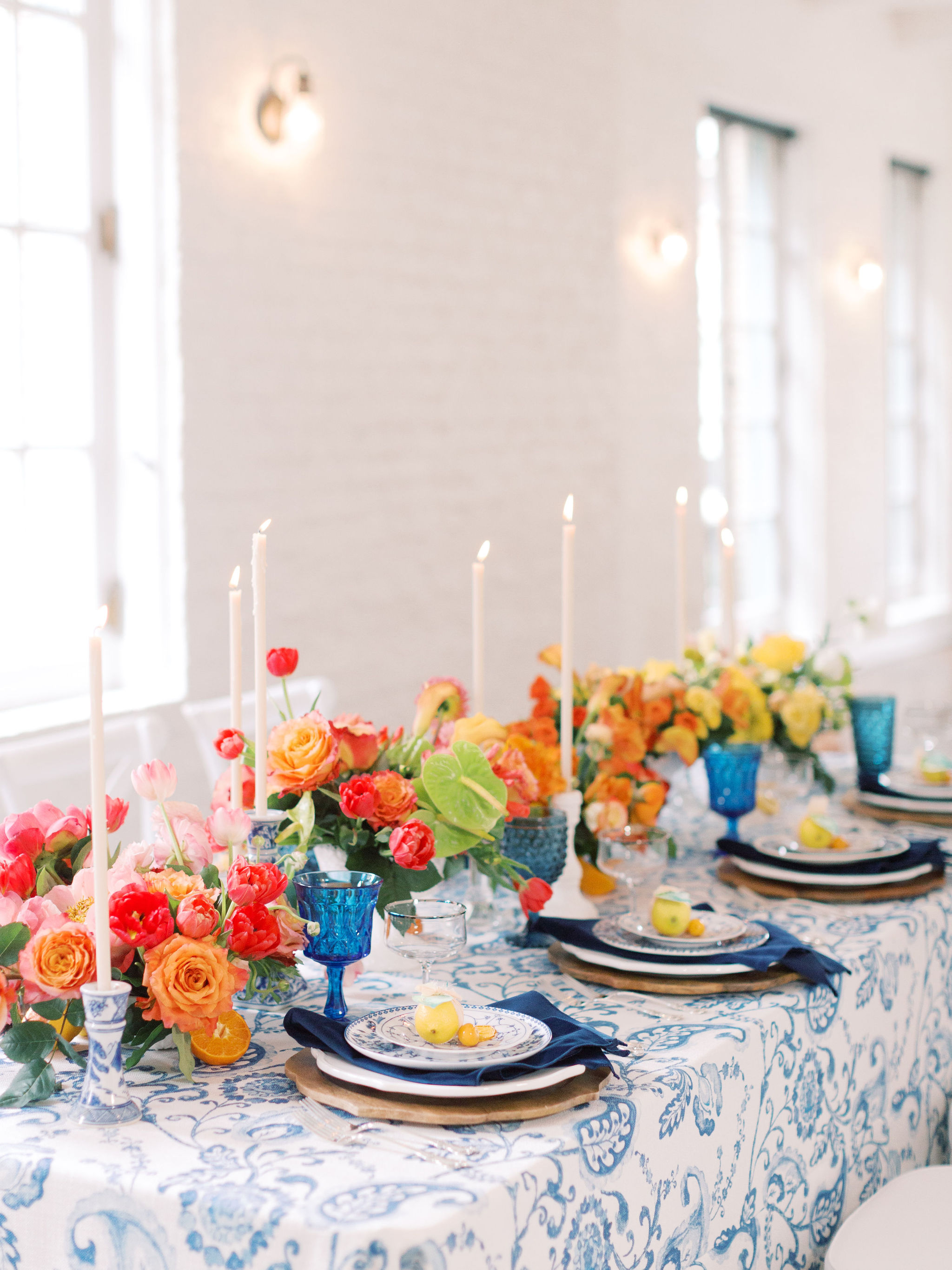 Ombre Table Floral Designs