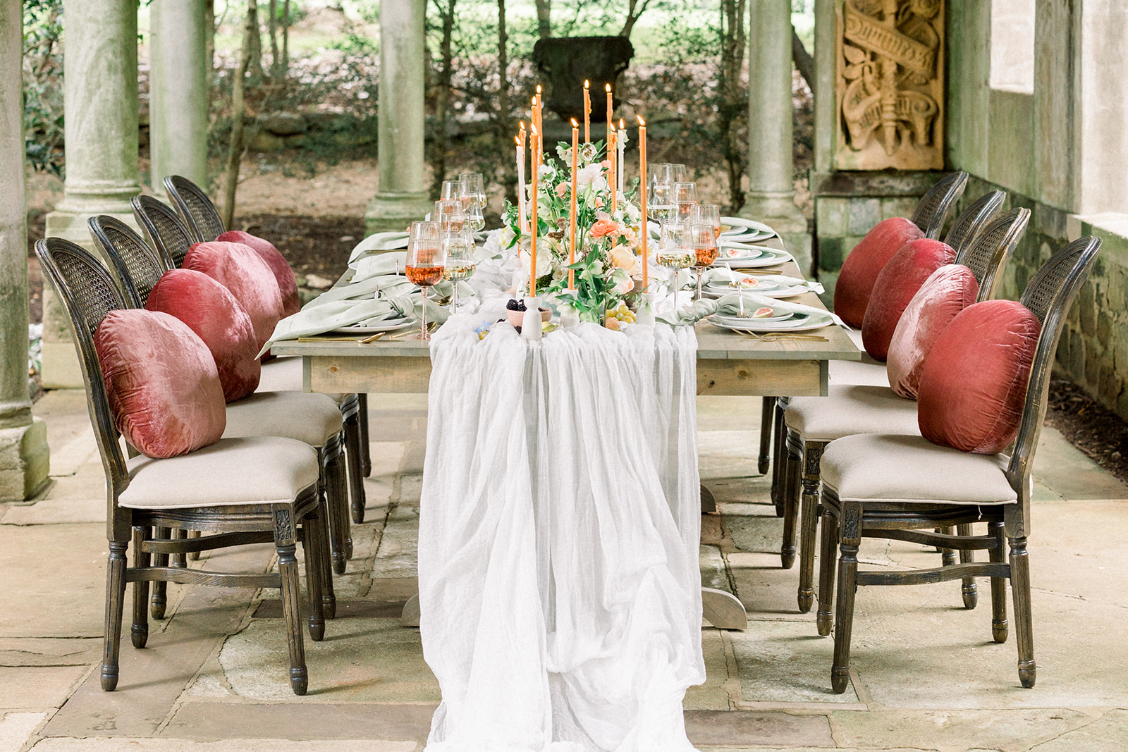 Garden Design Wedding Table at Virginia House