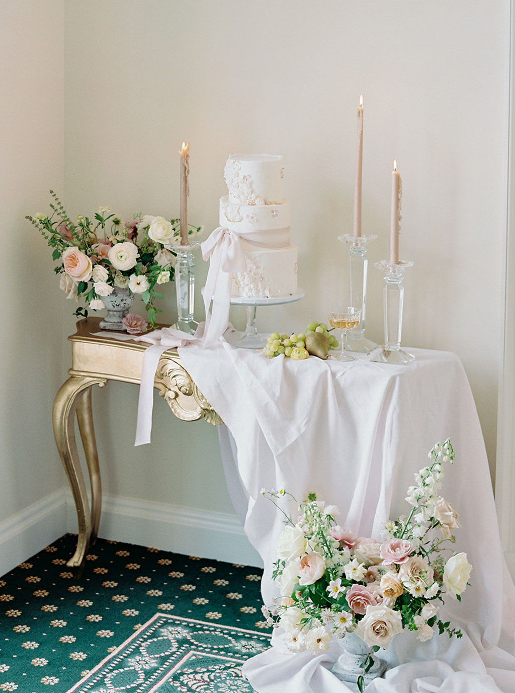 Spring Wedding Cake Table